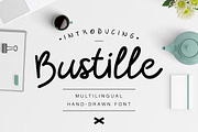 Bustille | Hand-drawn Font, a Script Font by Angelo Knf | Anko Studio (Thumbnail 1 of 10)