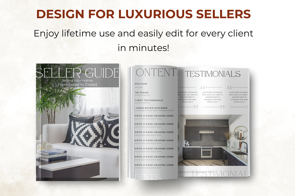 Editable Seller Guide Canva Template, a Marketing Template by Digital By Nikoleta (Photo 11 of 11)