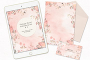 Vintage Floral Stationery Set #2, an Illustration by swiejko (Thumbnail 3 of 4)