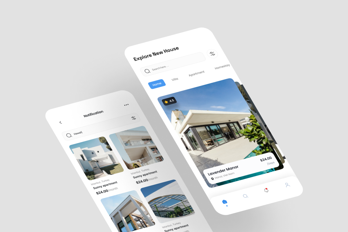 Housy - Real Estate App UI Kit, an UI Kit Template by iDoodle Studio (Photo 3 of 4)