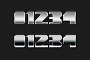 Metal Chrome Text Effects Photoshop, a Brushes & More by Giallo (Thumbnail 7 of 27)