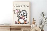Quirky Easter Penguin Clipart Bundle, an Animal Illustration by RobertsArt (Thumbnail 5 of 6)