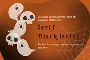 Serif Blacklatter Elegant Vintage, a Sans Serif Font by adenpinkstore (Thumbnail 5 of 6)