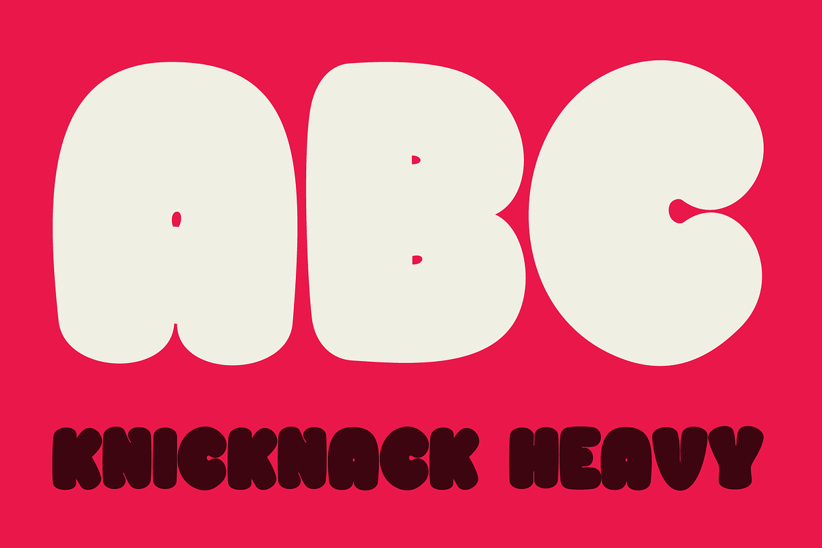 Knicknack - The lovable sans serif preview 3