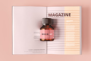 Amber Glass Cosmetic Bottle Mockups, a Cups & Container Mockup by pmvch (Thumbnail 11 of 26)