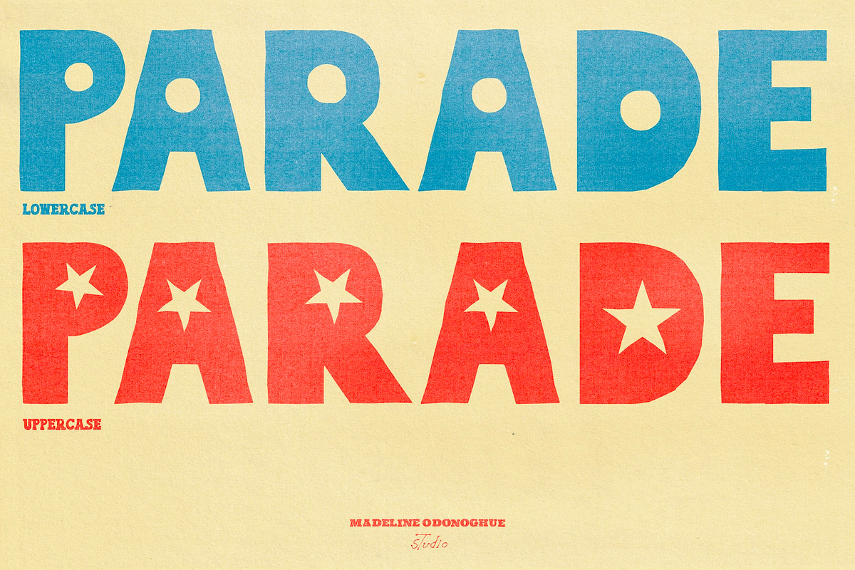 Parade Hand Crafted Font, a Handwritten Font by Madeline ODonoghue Design (Photo 8 of 11)