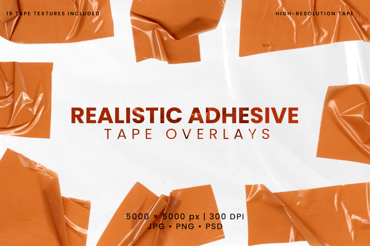 Realistic Adhesive Tape Overlays, an Object Graphic by Ary_ngeblur (Photo 1 of 4)