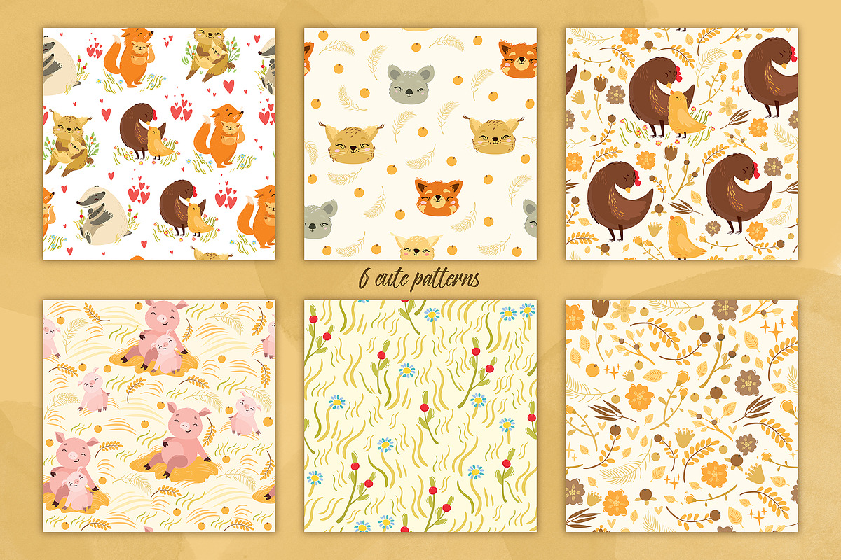Mother and baby. Mothers Day, an Animal Illustration by Lesya Skripak (Photo 5 of 7)