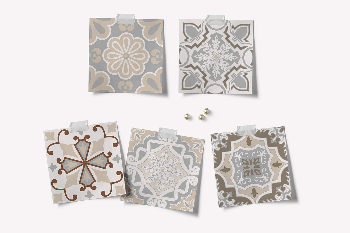 Spanish Charm - Vector Tiles Set 3, a Decorative Illustration by ilonitta (Photo 4 of 5)