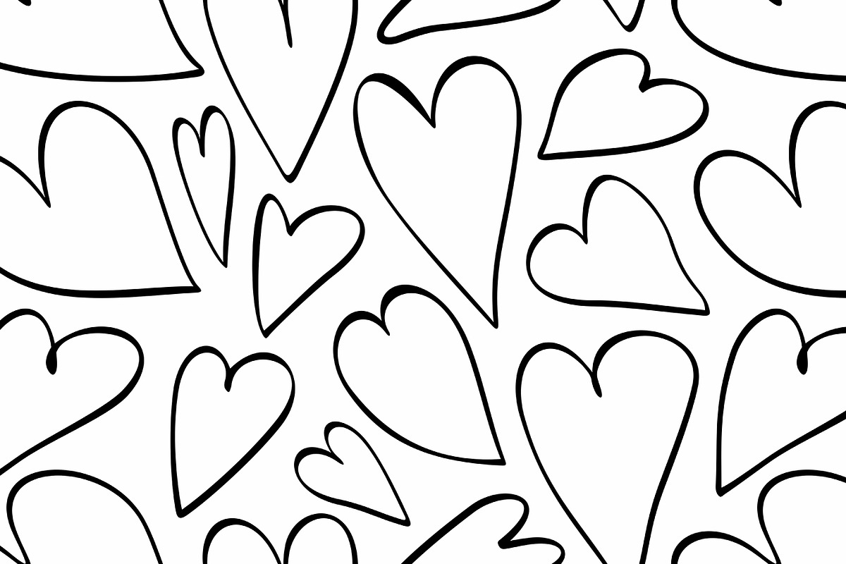 Heart seamless pattern, a Graphic by Volyk (Photo 3 of 4)