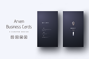 Arven - Elegant Business cards, a Business Card Template by Ctrl space studio (Thumbnail 1 of 9)