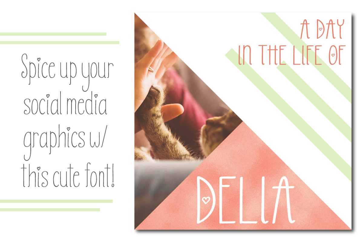 Darlin One // Sweet Font Trio, a Sans Serif Font by by Masselyn (Photo 4 of 7)