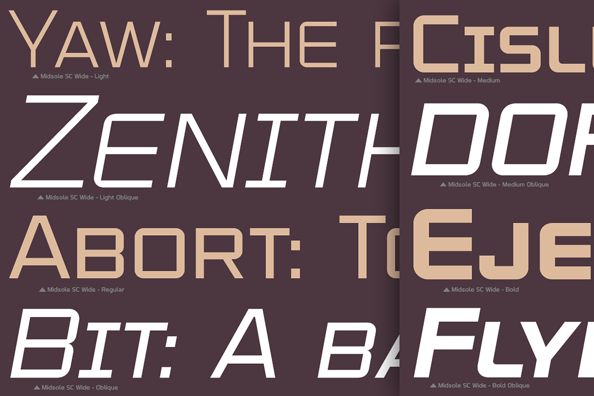 Midsole SmallCaps, a Sans Serif Font by GRYPE (Photo 8 of 10)