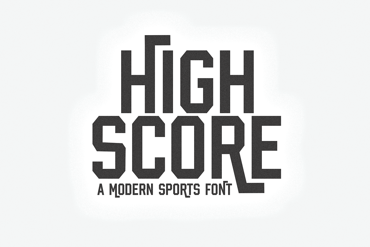 High Score | Sports Font, a Sans Serif Font by KA Designs