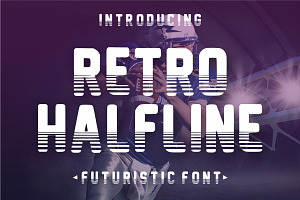 Retro Halfline, a Serif Font by Limited.studio