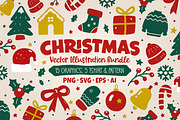 Christmas Folk Illustration Bundle, an Object Graphic by ashek (Thumbnail 1 of 8)