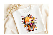 Whimsical Spring Fox Clipart, an Illustration by GatewayDesign (Thumbnail 5 of 6)