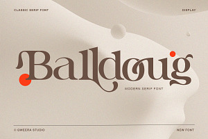 Balldoug - Modern Classic Serif, a Serif Font by Qweera Studio