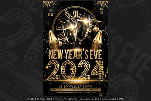 2024 New Years Eve Party Flyer