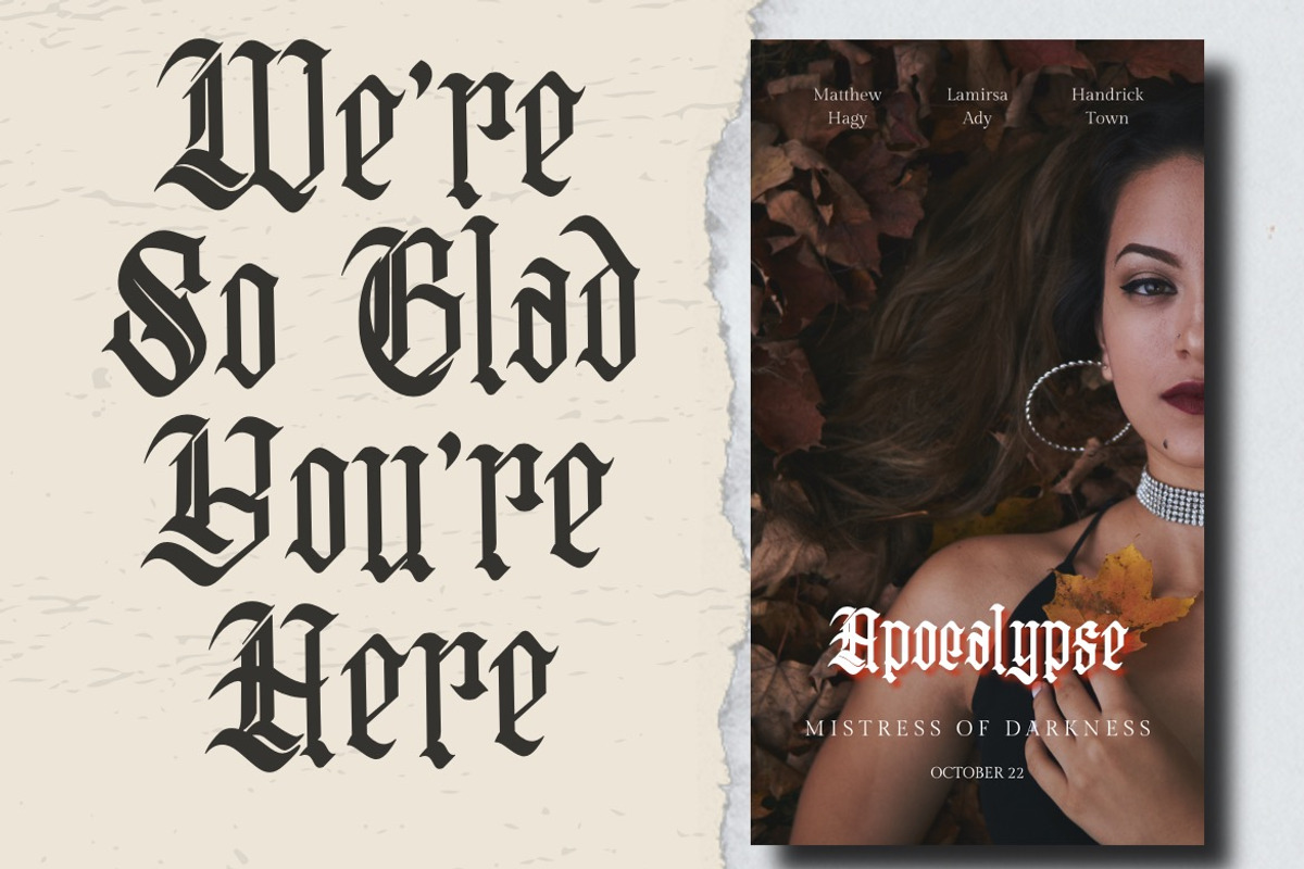 Oolivar Strenya - Gothic Blackletter, a Font by Dhabee (Photo 11 of 15)