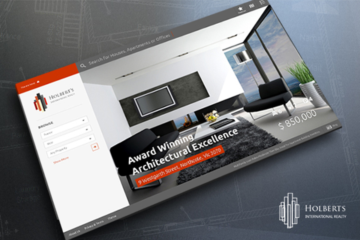 Holbert's - Real Estate Concept PSD, a Websites & App Template by ColorByt (Photo 1 of 5)