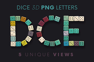 Dice - PNG Alphabet
