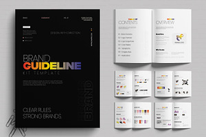 Brand Identity Guideline Brand Book, a Print Template by MightyDesign