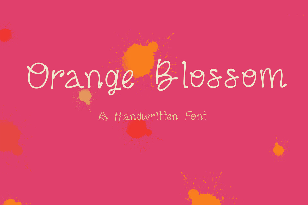 ORANGE BLOSSOM FONT, Handwritten, a Handwritten Font by Sense Library (Photo 1 of 8)