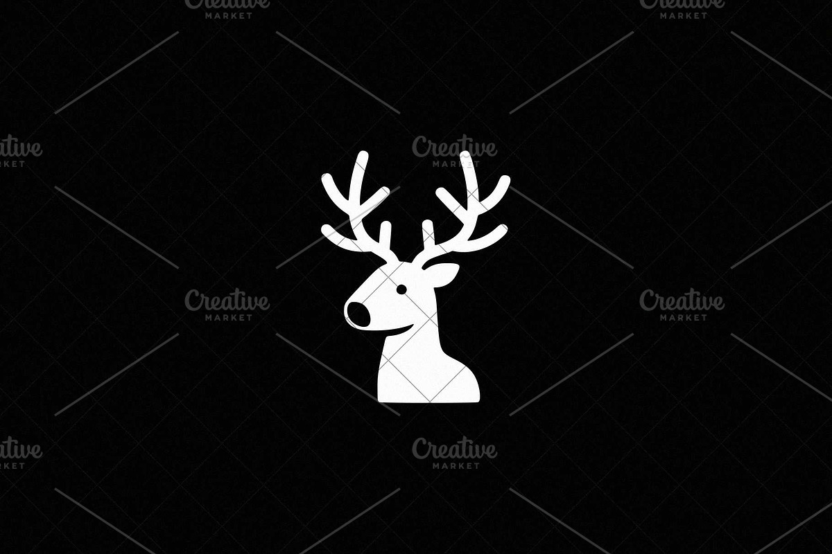 Deer Head Icon, an Animal Illustration by Vectorium Studio (Photo 4 of 4)