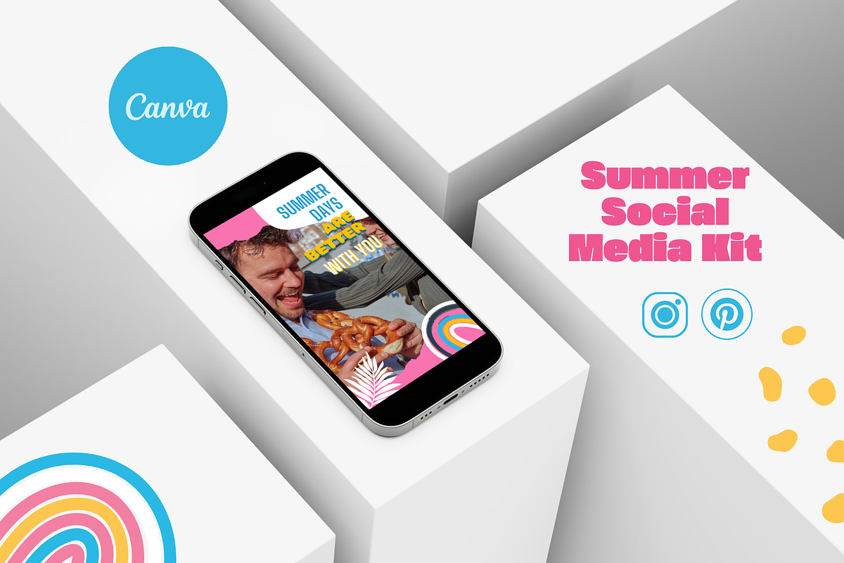 Instagram & Pinterest Summer Bundle, a Social Media Template by PaolaroiDesign (Photo 4 of 8)