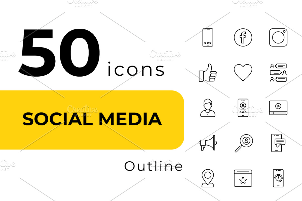 Social Media icons, an Icon by Vector Squad (Photo 1 of 5)