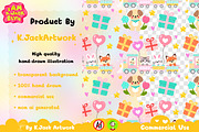 Baby Shower Train Adventure Seamless, a Background Graphic by K.JackArtwork (Thumbnail 3 of 8)