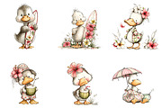 Beach Summer Goose Png Clipart, an Illustration by SinaCreation (Thumbnail 2 of 9)