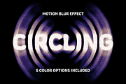 Circling Motion Blur Text Effect, a Layer Style Add-On by Design Squad (Thumbnail 1 of 4)