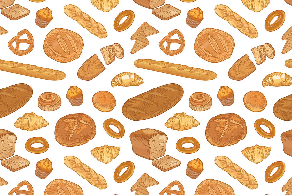 Bakery, hand drawn bundle, a Food Illustration by Good Studio (Photo 4 of 20)