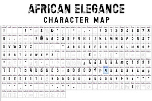 African Elegance Display Type