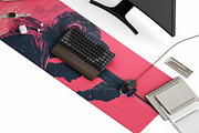 Desk mat mockup 6 PSD fully editable, a Merchandise Mockup by GraphicVil (Thumbnail 6 of 9)