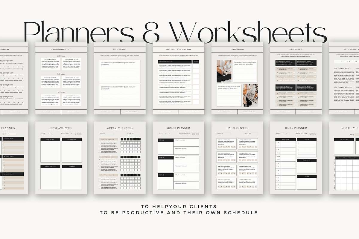 Canva Coaching Ebook WorkBook Hattie, a Magazine Template by Lovely Confetti (Photo 7 of 8)