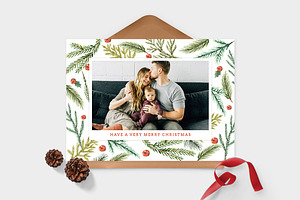 Christmas Photo Card Template -CD087