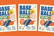 Modern Baseball Flyer, a Flyer Template by Gumico Studio. (Thumbnail 1 of 3)