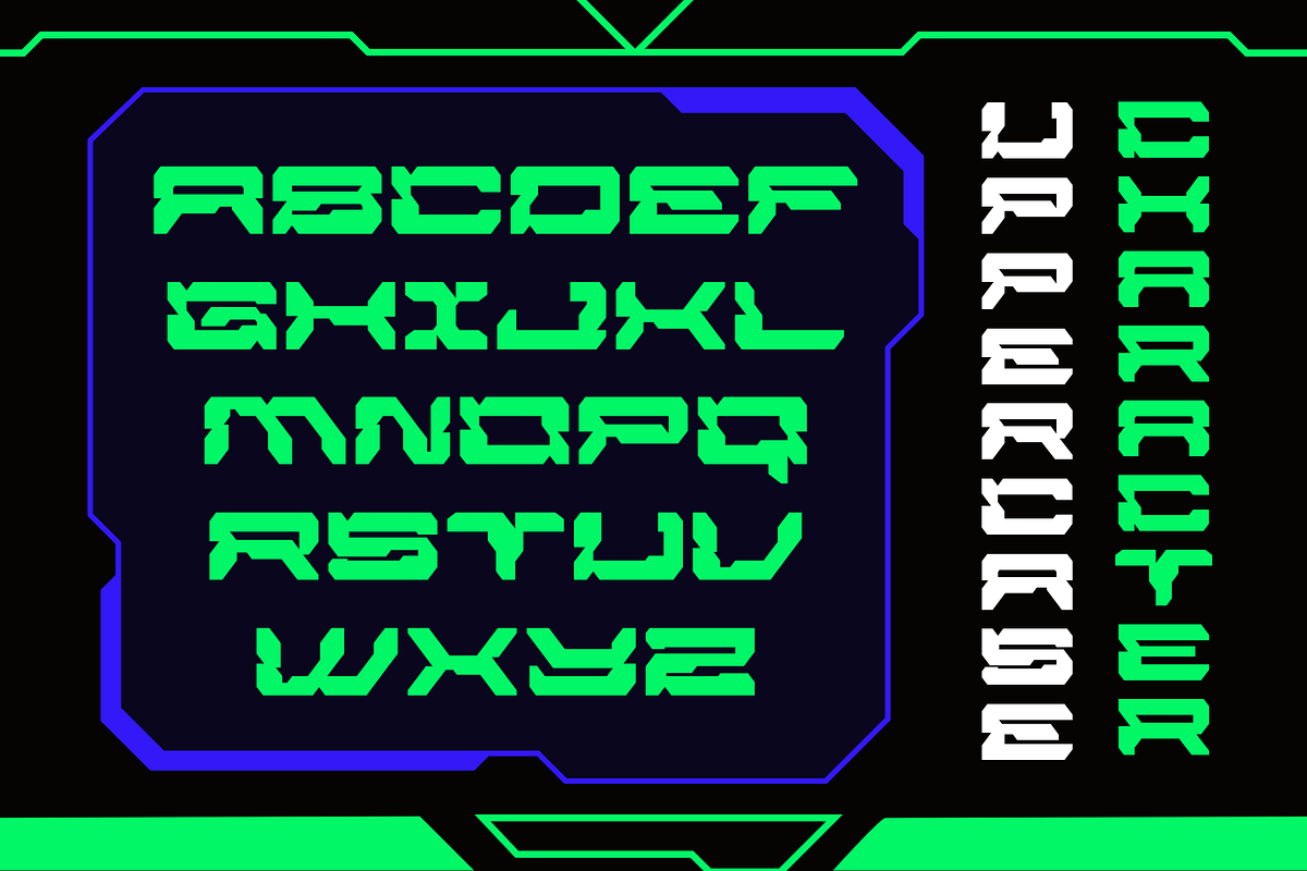 Ireon Cyberpunk - Modern Logo Font, a Sans Serif Font by Nirmana Visual (Photo 2 of 9)