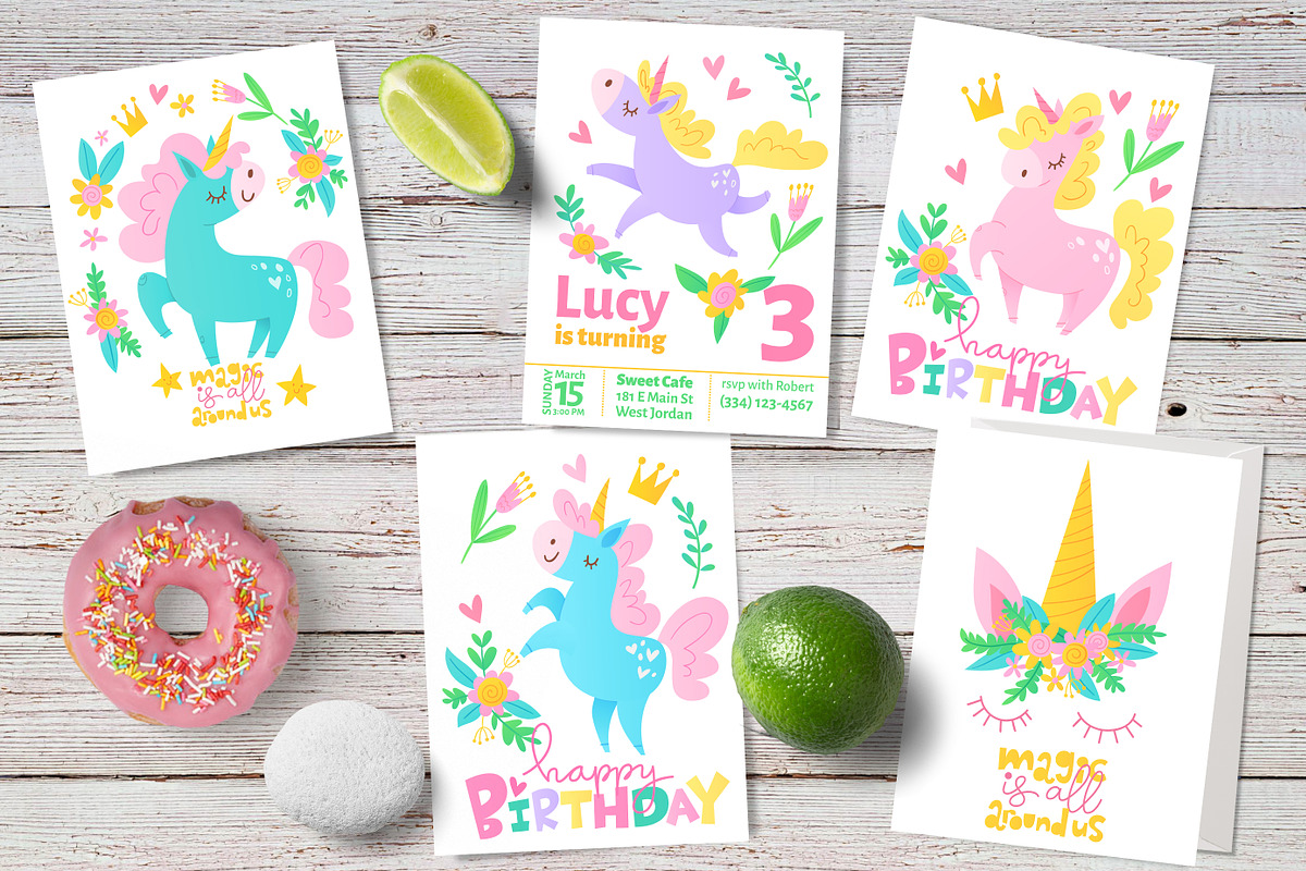 Magic Unicorn Collection, a Decorative Illustration by Giraffarte (Photo 5 of 7)