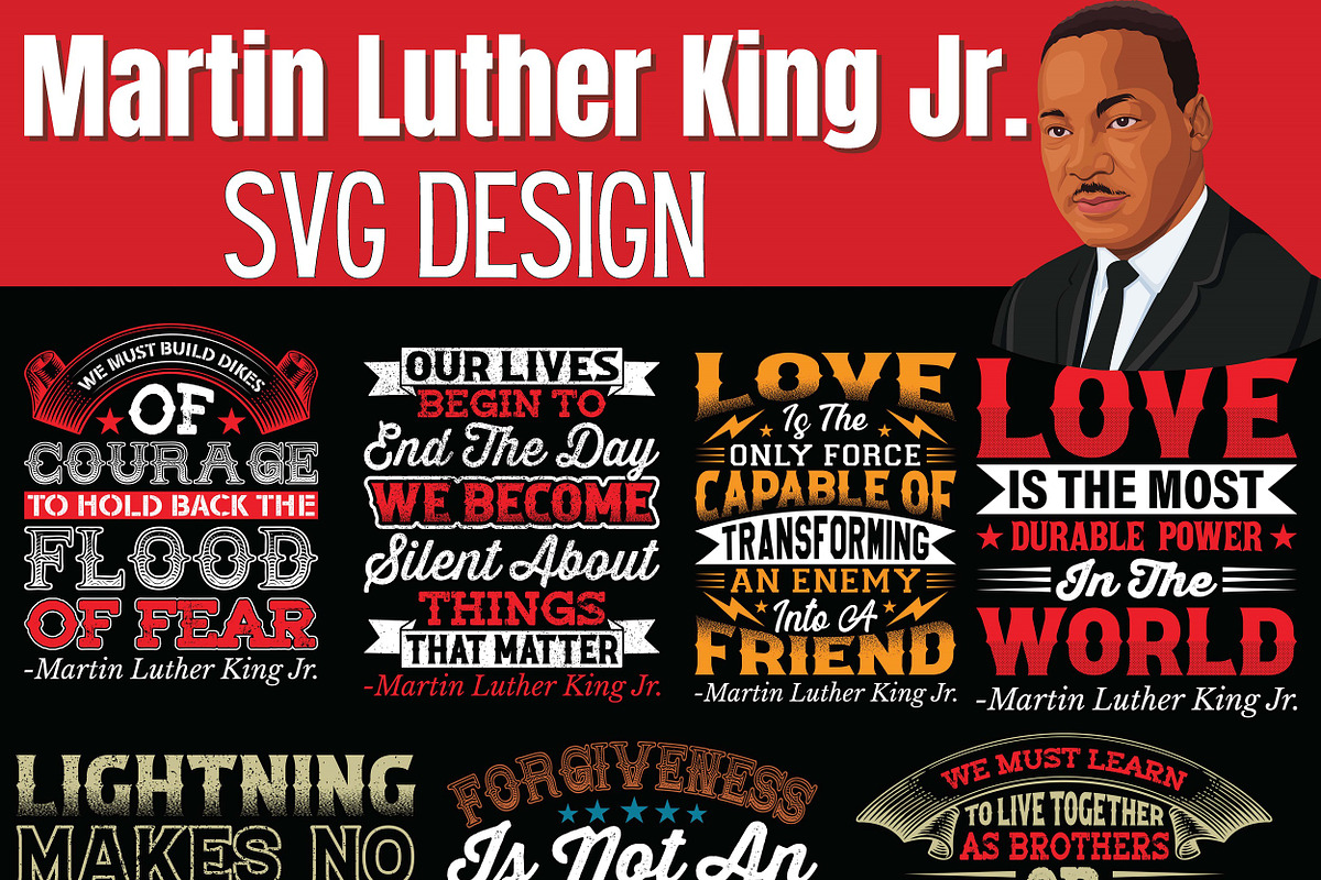 20 Martin Luther King Jr. SVG Design, a Person Illustration by Sourcedigi (Photo 1 of 5)