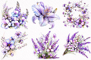 Spring Flowers Sublimation Clipart, an Illustration by DreamArtGraphic (Thumbnail 4 of 8)