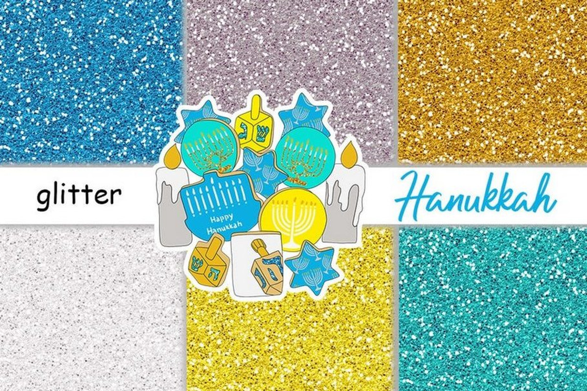 Hanukkah Glitter, a Texture Graphic by GlamArtZhanna (Photo 2 of 3)