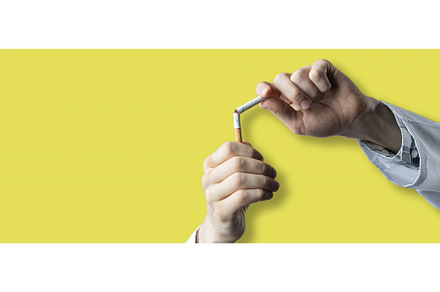 the tobacco addiction concept, quit
