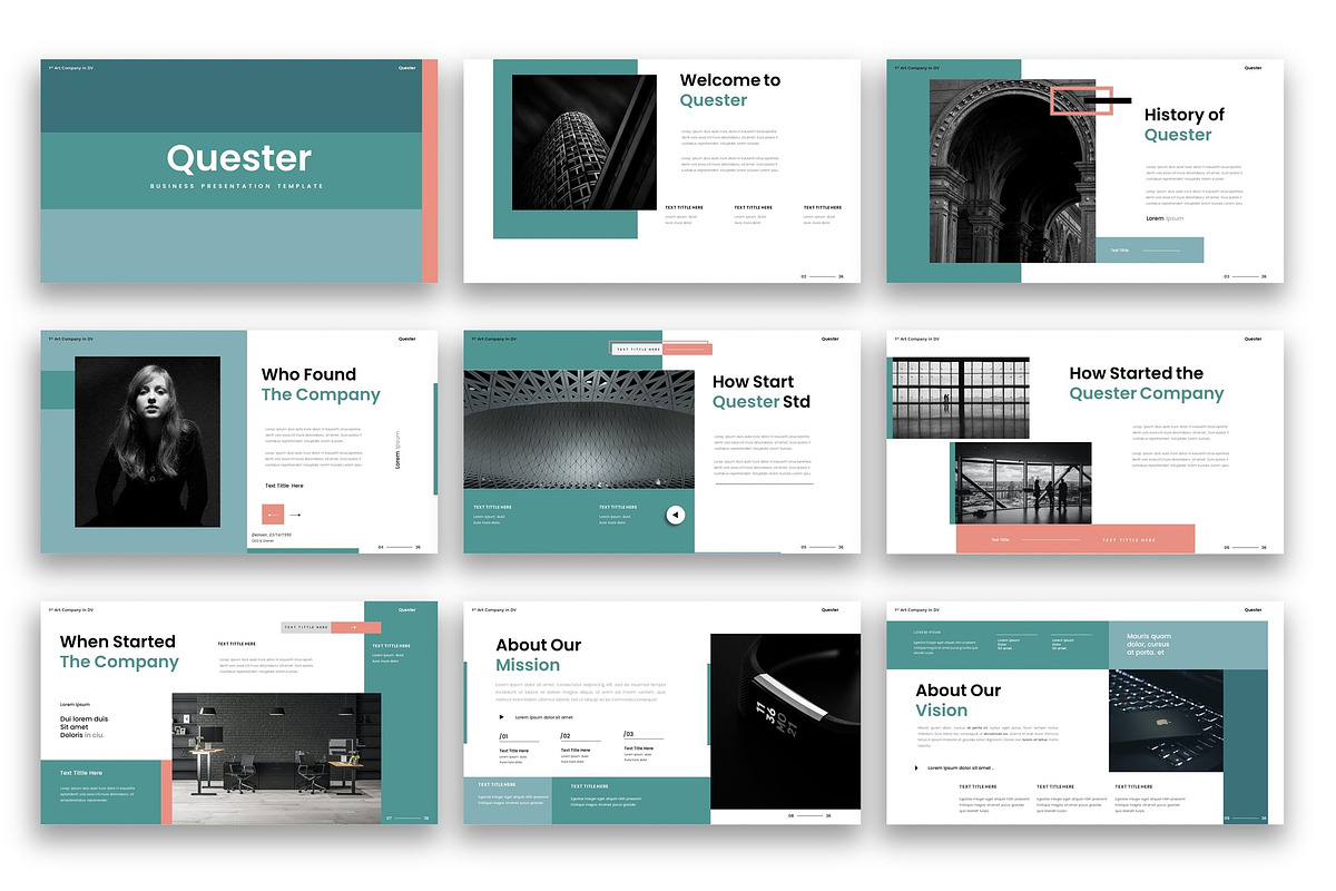 Quester–Business PowerPoint Template, a Presentation Template by kreatifreya (Photo 2 of 5)