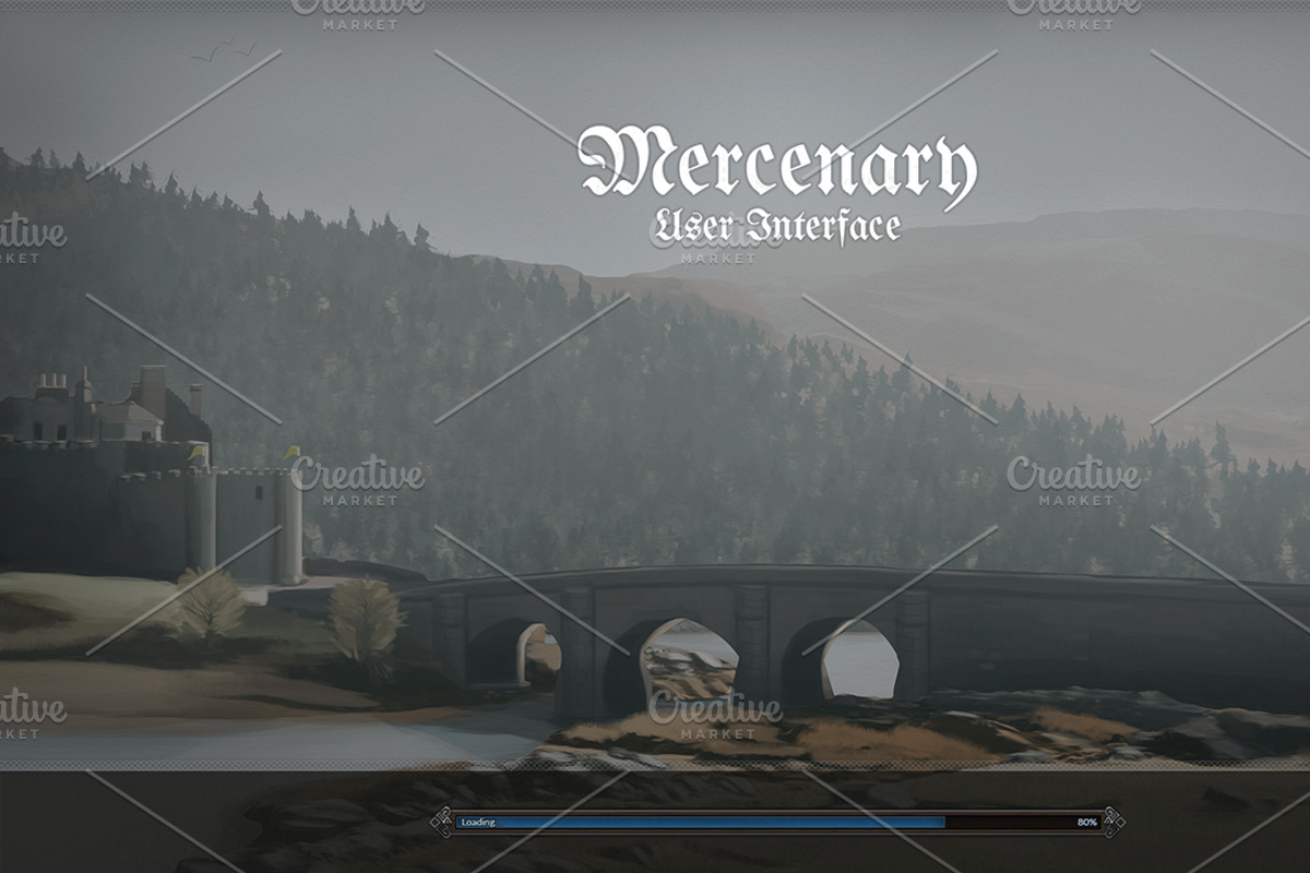 Mercenary - RPG User Interface, a Graphic by Kodiak Graphics (Photo 11 of 14)