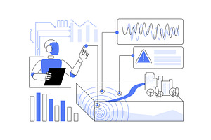 AI-Optimized Earthquake Early, a Technology Illustration by Visual Generation