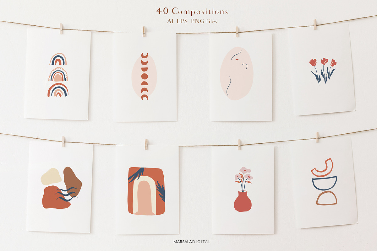 Abstract Prints Shapes Graphics vol2, an Object Graphic by Kaya Fonts (Photo 9 of 20)